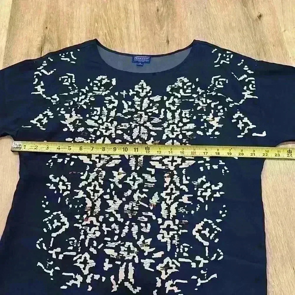 Pendleton beaded blue blouse - Picture 5 of 9